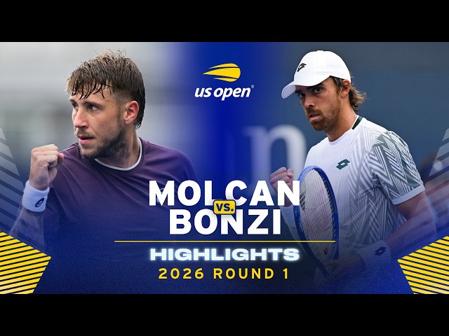 Alex Molcan vs. Benjamin Bonzi Highlights | 2026 US Open Round 1
