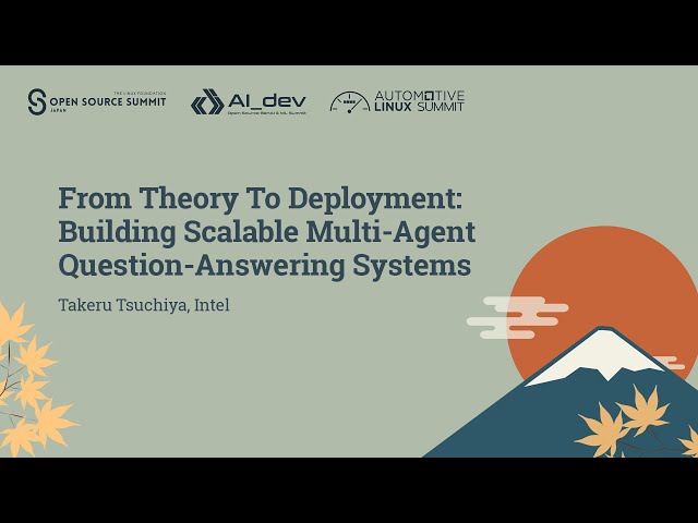 From Theory To Deployment: Building Scalable Multi-Agent Question-Answering Syste... Takeru Tsuchiya