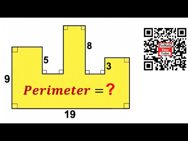 Can you calculate the Perimeter of the Yellow Polygon? | (Perimeter) | #math #maths | #geometry