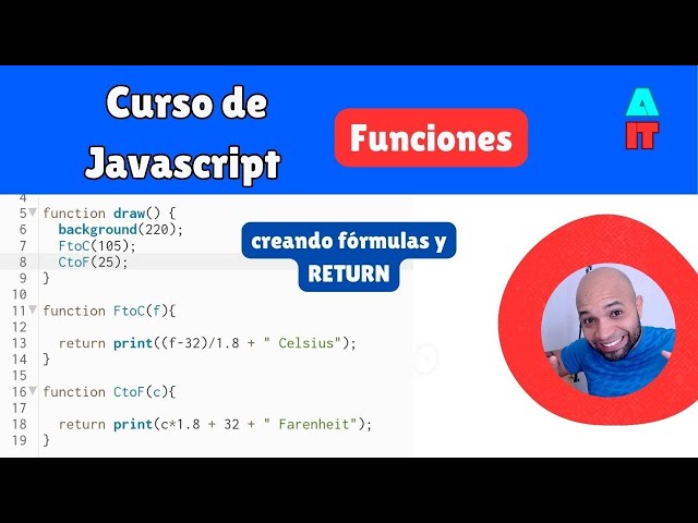 #19 - Javascript course in p5*js - Functions - Return #javascript