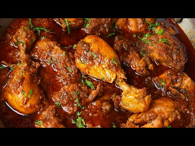 ये चिकन मसाला तीसरी बार बनाई और फिर बनते ही ख़त्म हो गयी | Easy CHICKEN BUNA GRAVY - Spicy Chicken