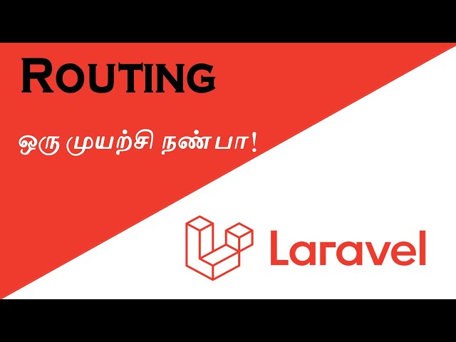 Laravel 6 - Routing tutorial in Tamil - JVL code