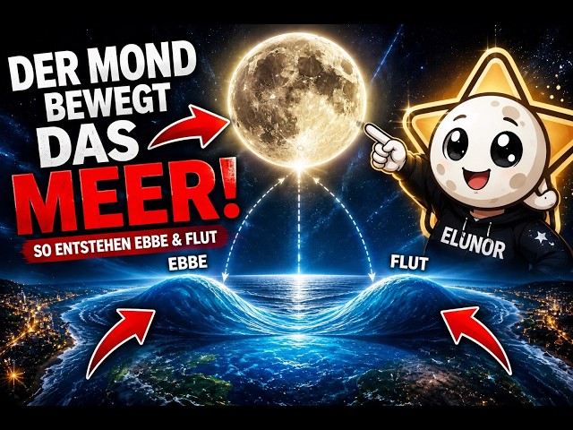 Das Wasser auf unserem Planet verschwindet nicht — es zieht um. Ebbe und Flut erklärt!