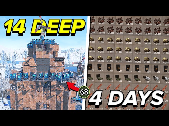 How a 120,000 Hour 14 MAN ABUSES Vending Machines to Become THE RICHEST - (Rust Movie)