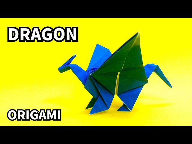 Origami Dragon | How to Make an Easy Cool Paper Dragon Standing on Four Legs | Epic Tutorial (No.13)