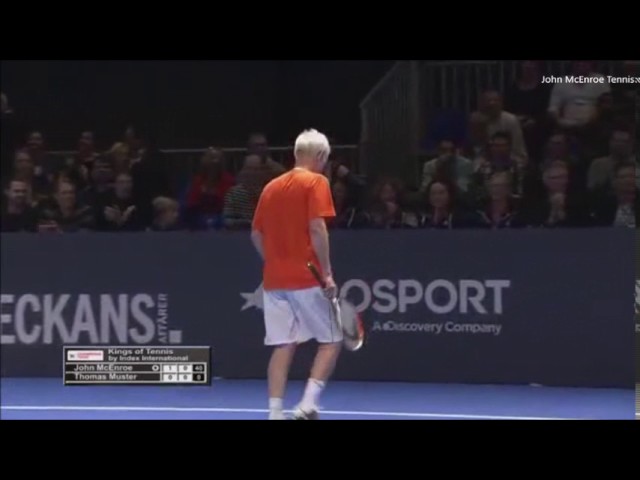 Thomas Muster vs McEnroe Final - Stockolm 2016 Highlights