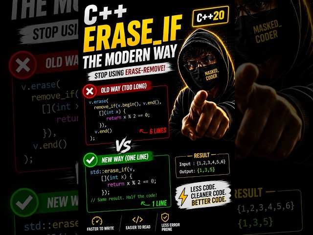 🔥The Power Of Erase_If()| CPP_Superpower_3🚀