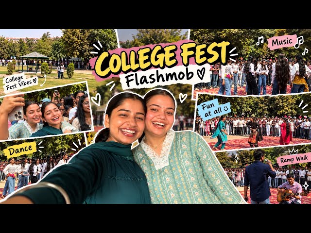 COLLEGE FLASHMOB 🔥💃 | Dance, Music & Ramp Walk 🎶✨