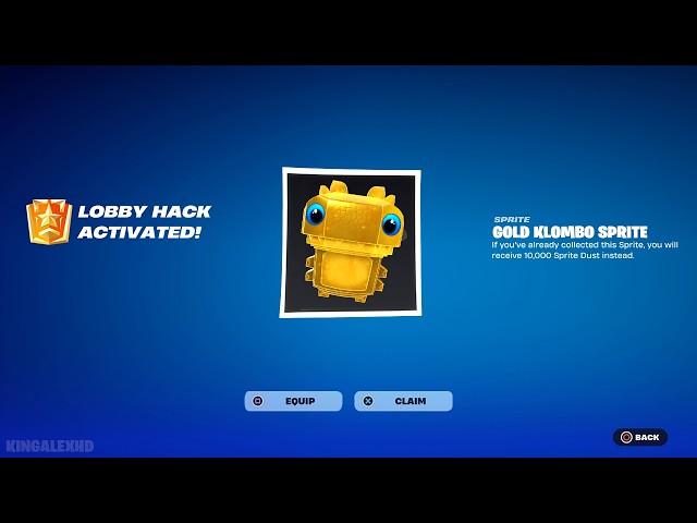 How to Get Gold Klombo Sprite Admin Panel NAME & CODE FREE in Fortnite! (Lobby Hack Activated Codes)
