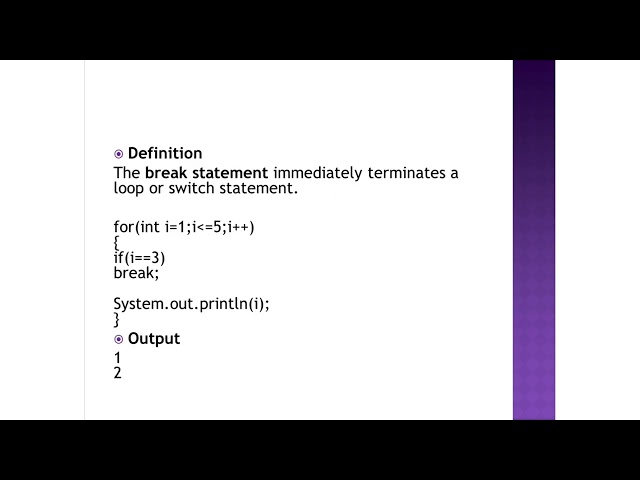 Part 2 Control flow 