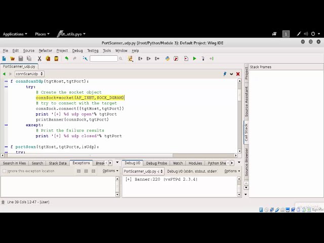 Network penetration Testing | Creating UDP Client