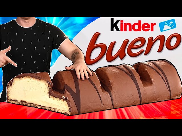 Hice un Kinder Bueno gigante de 220 libras