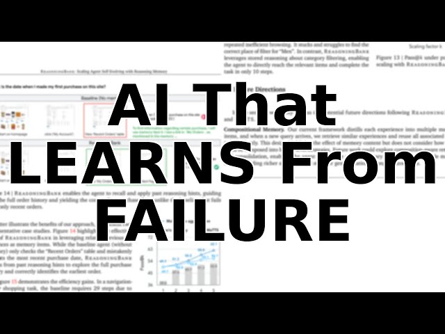 This AI Learns From Its Mistakes To Evolve on Its Own - ReasoningBank Explained