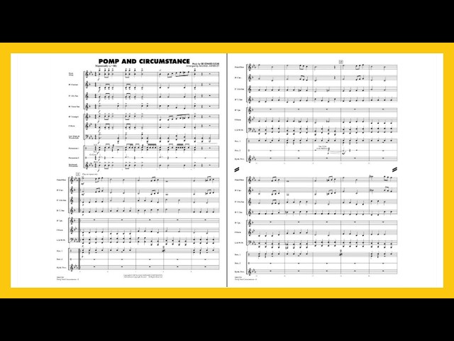 Pomp and Circumstance by Edward Elgar (from Essential Elements Band Series) | Arr. Michael Sweeney