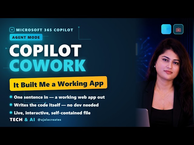 Watch AI Code an App from a Single Sentence (Copilot Cowork)