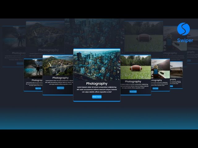 Make 3D Carousel Slider using Swiper JS.
