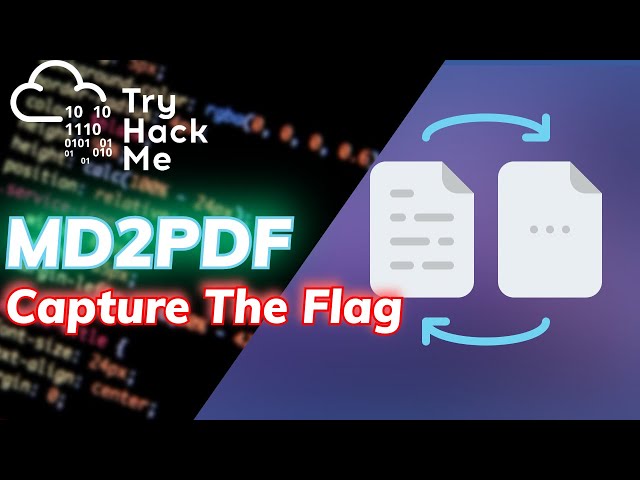 TryHackMe MD2PDF CTF