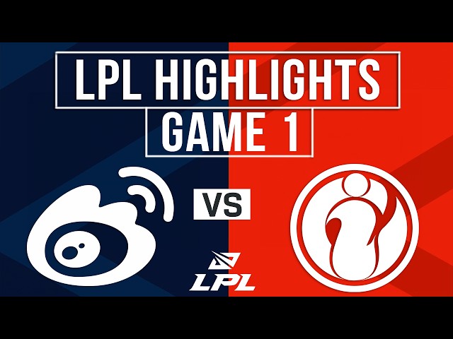 WBG vs IG Highlights Game 1 | LPL 2026 Split 3 | Weibo Gaming vs Invictus Gaming