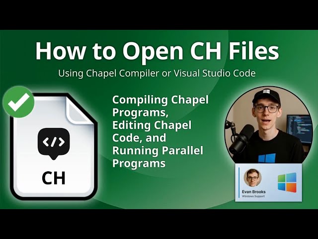 How to Open CH Files (Chapel Compiler or Visual Studio Code)