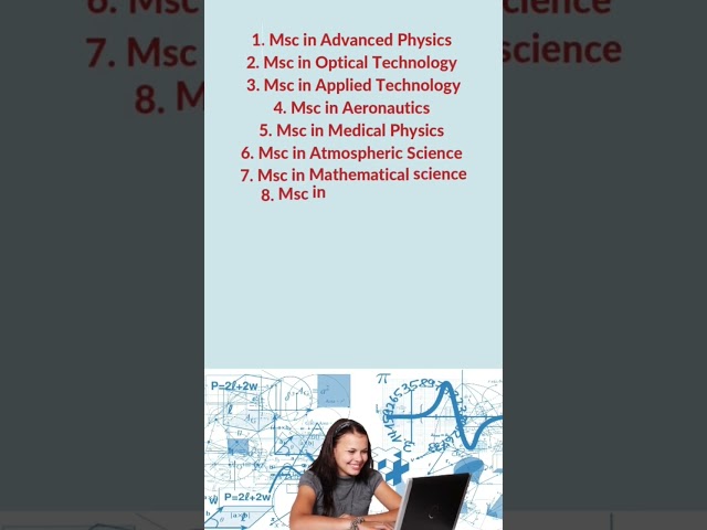 MSc Courses after BSc Physics | What to do after BSc Physics?