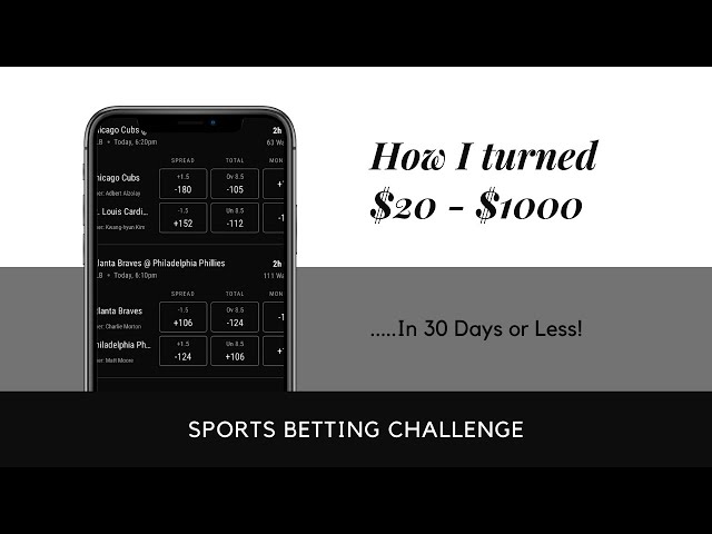 Sports Betting Challenge - How I turned $20 - $1000 in less that 30 Days | Day 1