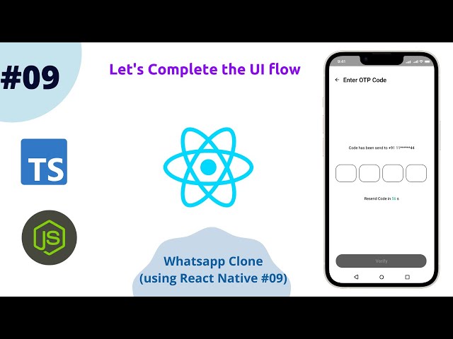 React Native - Lets complete the UI flow till Homepage of Whatsapp Clone || Whatsapp Clone #09