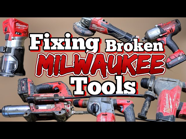 Milwaukee powertool Repairathon. Fixing a bunch of broken milwaukee tools. 