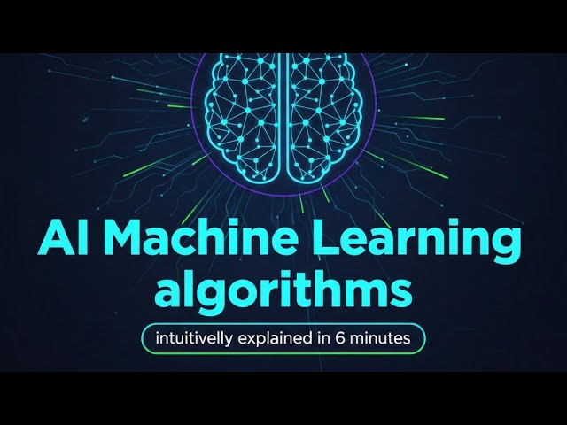 Al Machine Learning algorithms intuitively explained in 6 minutes #AI #ml 