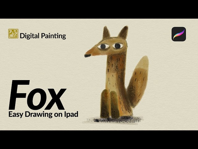 Painting a Fox in Procreate | Basic Tutorial for Beginners