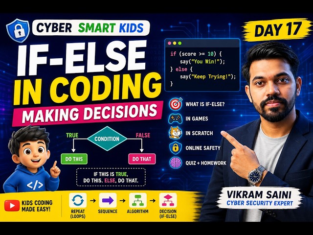 Coding for Kids: Why Computers Need If-Else | Day 17