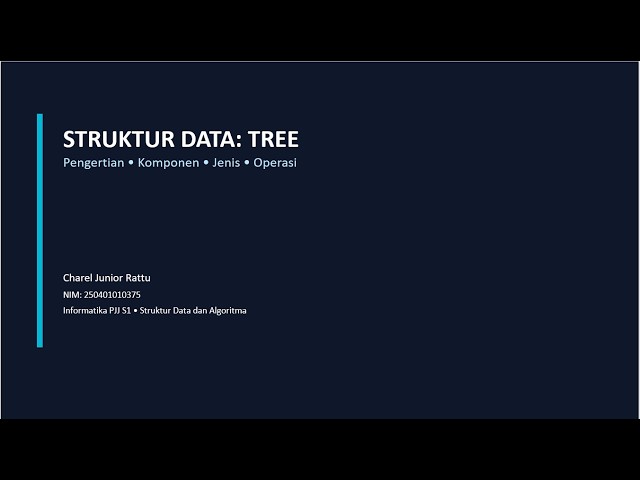 Charel Junior Rattu_250401010375_Struktur data & algoritma_PJJ Informatika IF207 #informatika #unsia