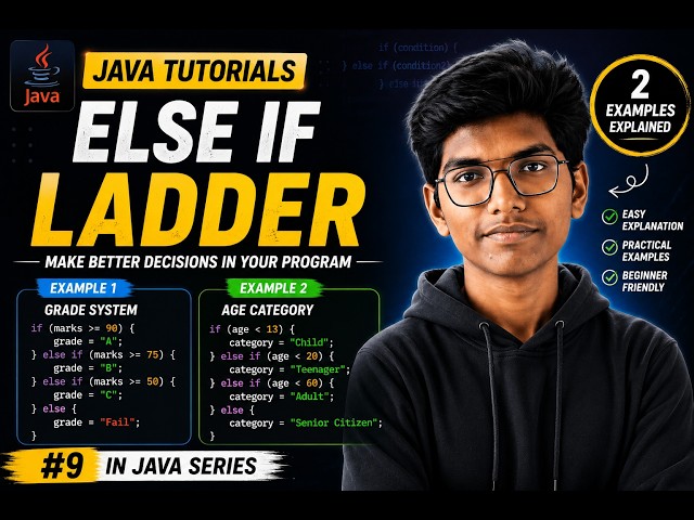Java else-if Ladder Explained | Multiple Conditions with Live Examples | Telugu | Kenzo Pulse |