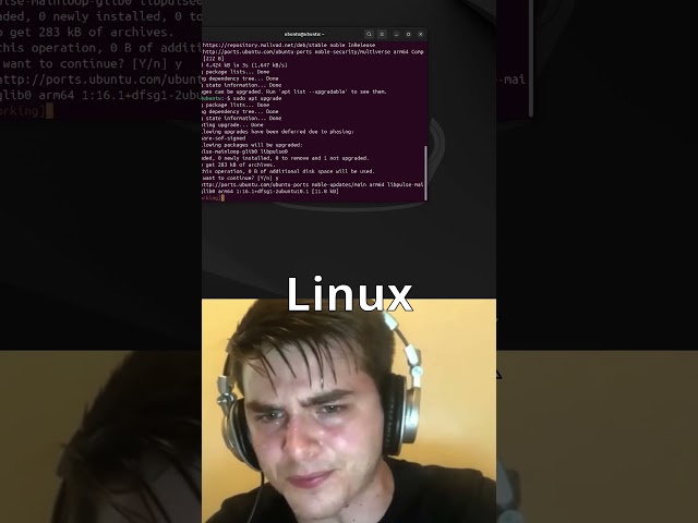 Windows VS Linux Installing Browser #memes #linux #windows