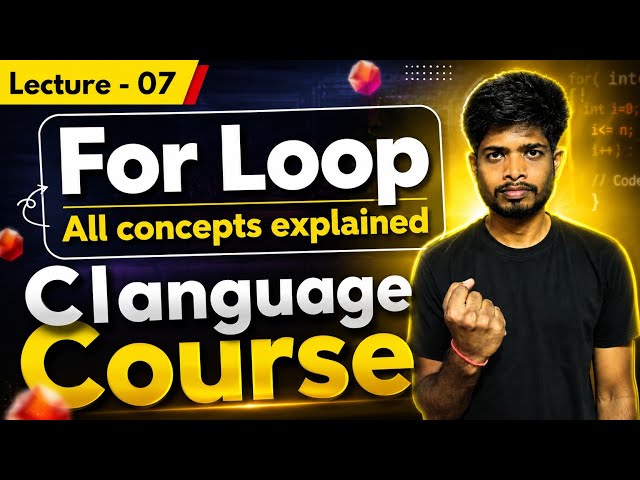 For Loop all concepts explained #clanguage #forloop #loop 