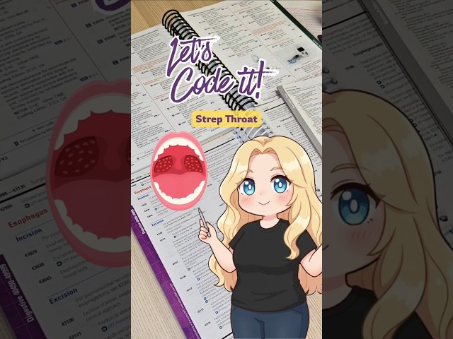 Let's Code It - Medical Coding Demonstration - ICD-10-CM - Strep Throat