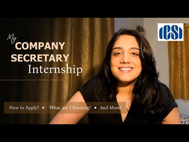 Where am I doing my CS internship from?? Listed Company! After CS Executive?!
