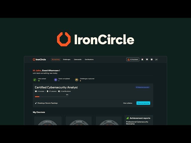 Welcome to IronCircle: The Future of Cybersecurity Training