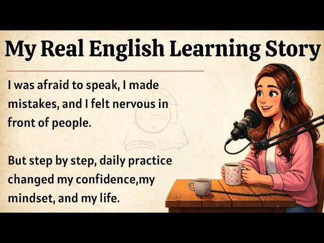 My Real English Learning Story | From Fear To Fluency | Learn English Through Story Level 3 🔥