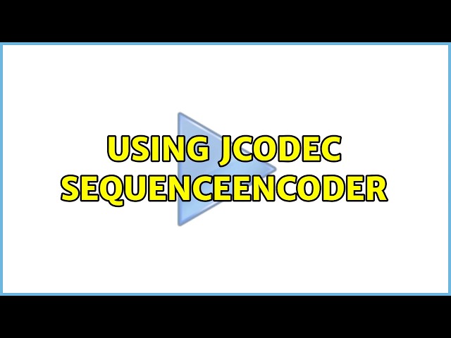 Using jcodec SequenceEncoder