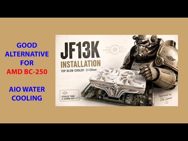 Good cooling alternative for well overclocked AMD BC-250 (borrowed from PC exotic solutions 🙃)