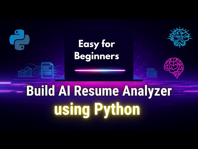 Python Project for Beginners | Build an AI Resume Analyzer