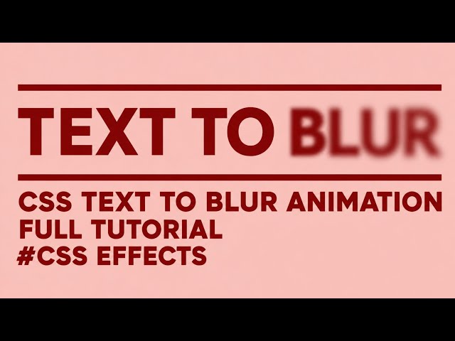 CSS Text Blur Animation ✨Made with HTML & CSS in VS Code 💻#css #html #animation #website  #frontend 