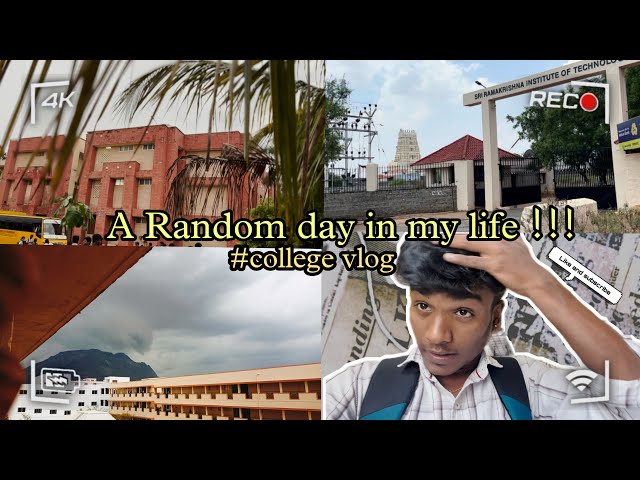 Random day first college vlog | SRIT |