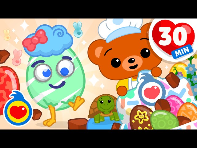 Celebramos Las Pascuas Con Plim Plim 🥚😮 Huevos Sorpresa Y Canciones Infantiles (30 Min) | Plim Plim