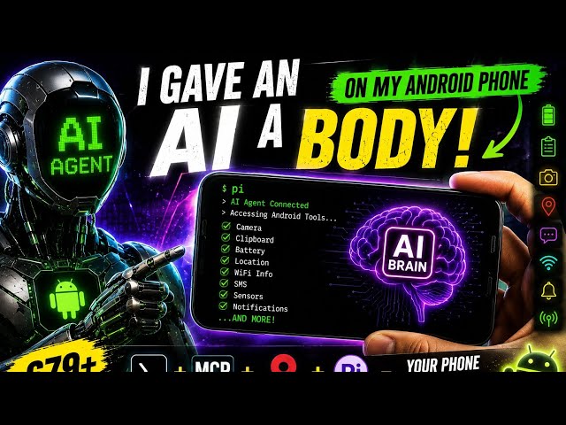 🔥I GAVE AN AI A BODY — 😎TURN YOUR ANDROID INTO AN AI AGENT 📱