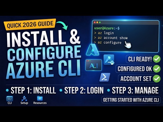 Install Azure CLI on Windows in 5 Minutes | Azure CLI Setup & Configuration(Step-by-Step Guide 2026)