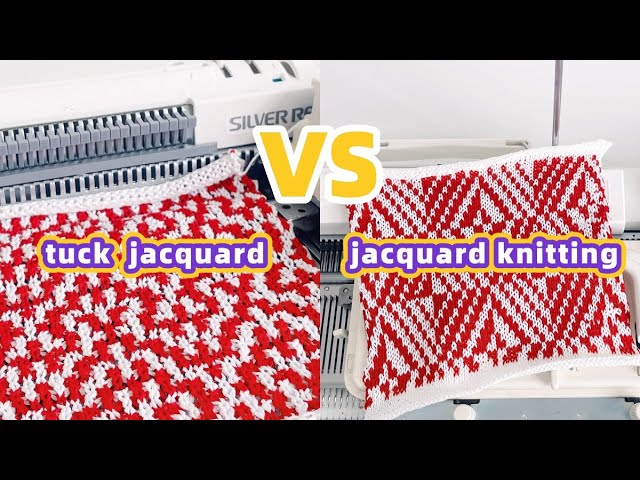 Tuck Jacquard vs Jacquard: Master 2 Advanced Knits! | SK280 | Knitting Machine | Beginner | Knitting