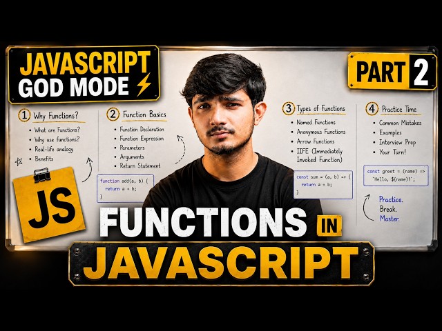 JavaScript Functions: Complete Deep Dive | JS God Mode | Part-2