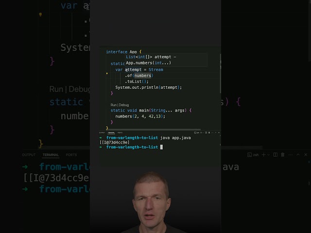 Arrays.stream over Stream.of [for int[] to Stream Conversion] #java #shorts #coding #airhacks