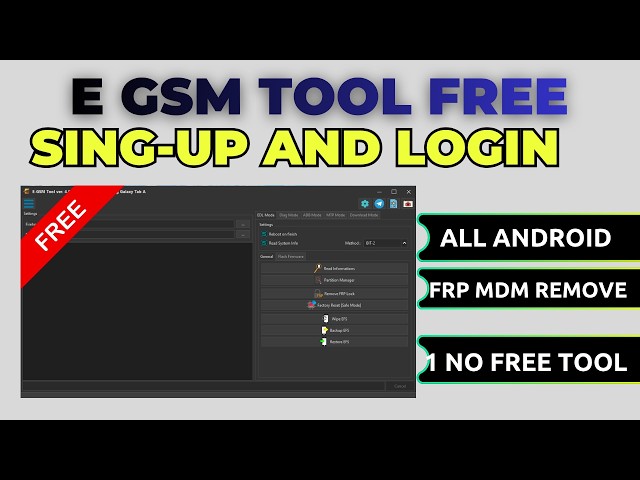 E GSM Tool  Officially Free 2026 / All Samsung FRP, MDM ,  KG Lock remove Tool Free 100% Working